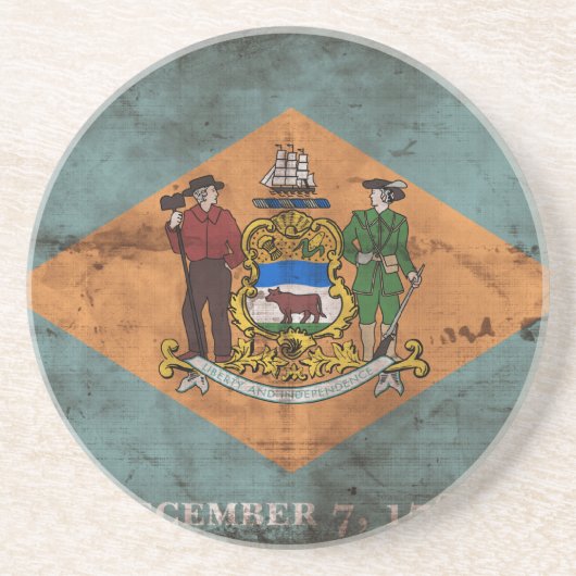 旧デラウェア州旗; コースター (正面)