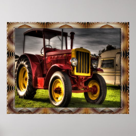 旧トラクタファッションドーポスター ポスター (正面)