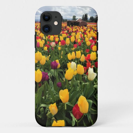 旧トラクター付きチューリップフィールド(オレゴン) Case-Mate iPhoneケース (裏面)
