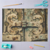 旧ドアヒンジヴィンテージ切り離し20x30 薄葉紙 (クラフト)