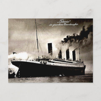 旧ドイツのポストカード – タイタニック ポストカード