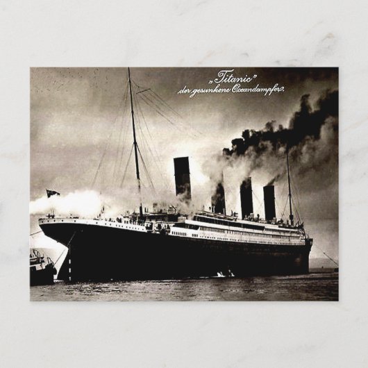 旧ドイツのポストカード – タイタニック ポストカード (正面)