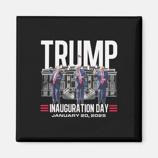 旧ドナルドトランプ舞踊就任式の日2025 47th マグネット (正面)