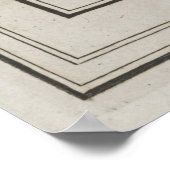 旧ナイルデルタ地図(1700年代)ヴィンテージエジプト川 ポスター (角)