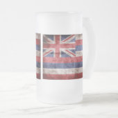 旧ハワイアン国旗; フロストグラスビールジョッキ (正面右)