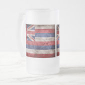 旧ハワイアン国旗; フロストグラスビールジョッキ (正面左)