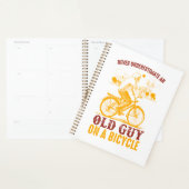 旧バイクもしくは自転車に乗る人デザイン |自転車 |過小評価なし プランナー手帳 (ディスプレー)