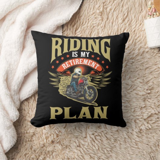 旧バイクもしくは自転車に乗る人父向けオートバイ退職贈り物 クッション (ブランケット)