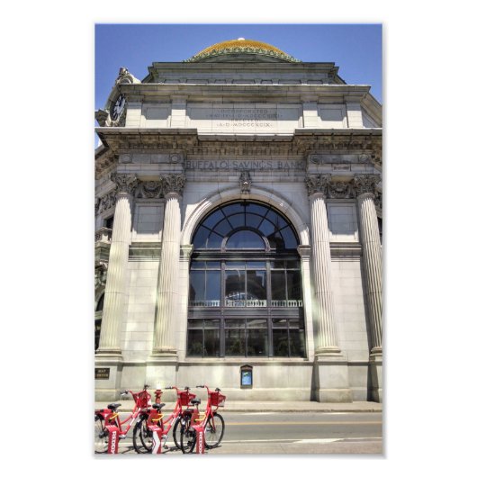 旧バッファロー貯金銀行の正面 フォトプリント (正面)