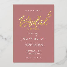 旧バラモダンシンプルブライダルシャワー金ゴールド