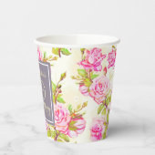 旧バラ第90回バースデーパーティー紙カップ 紙コップ (左)