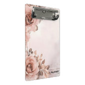 旧バラ美しいフローラ背景バレンタイン ミニクリップボード (アングル)