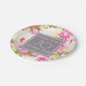 旧バラ70歳誕生日パーティー紙プレート ペーパープレート (アングル)