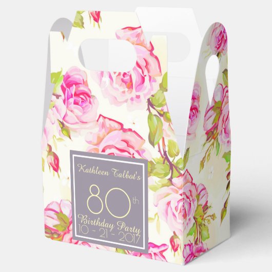 旧バラ80th誕生日サンキューオファーボックス フェイバーボックス (オープン)