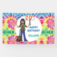旧ヒッピーヒッピー絞り染め第70回誕生日パーティー