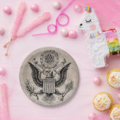 旧ファッションドアメリカの紋章 ペーパープレート (パーティー)