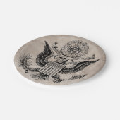 旧ファッションドアメリカの紋章 ペーパープレート (アングル)