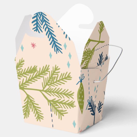 旧ファッションドクリスマスオーナメントぶら下がったズ・オン・ツリー フェイバーボックス (オープン)