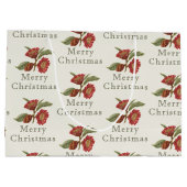 旧ファッションドクリスマス赤と緑 ラージペーパーバッグ (裏面)