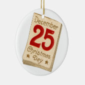 旧ファッションドクリスマス、12月25日 セラミックオーナメント (右)