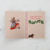 旧ファッションドショッピンググリーティングカード シーズンカード (内部)