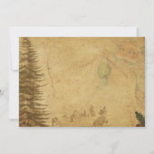 旧ファッションドデザインクリスマスディナー 招待状 (裏面)