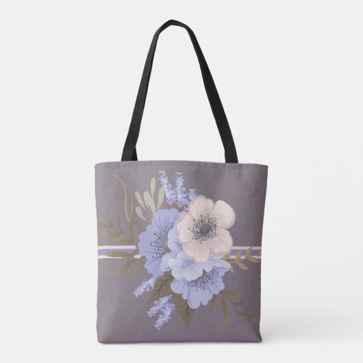 旧ファッションドバラパーソナライズされたトート トートバッグ (裏面)