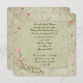旧ファッションドフローラ結婚の発願 招待状 (正面/裏面)