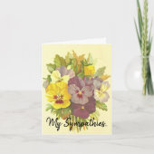 旧ファッションドフローラ・葬儀哀悼カード カード (正面)