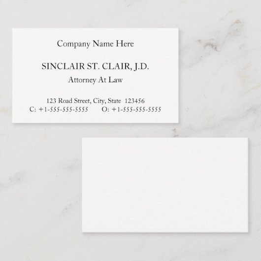 旧ファッションドプロフェッショナル名刺 名刺 (正面/裏面)