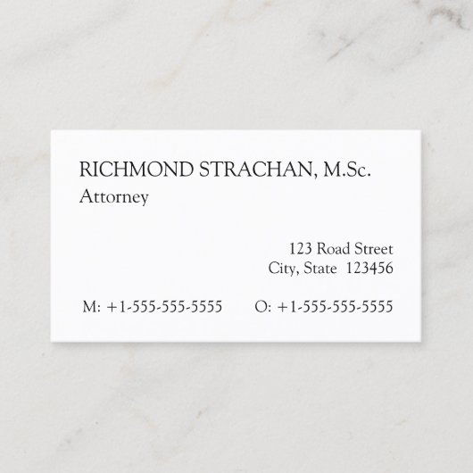 旧ファッションドプロフェッショナル名刺 名刺 (正面)