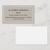 旧ファッションド型クラシック 名刺 (正面/裏面)