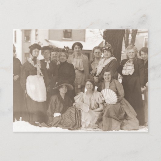 旧ファッションド女子ビクトリアン時代 ポストカード (正面)