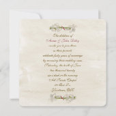 旧ファッションド書結婚の発願 招待状 (裏面)