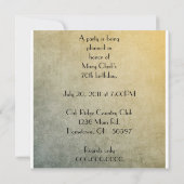 旧ファッションド70誕生日招待状 招待状 (裏面)