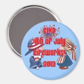 旧ファッション7月4日エルコ磁石 マグネット (正面/裏面)