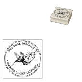 旧フランスのデザインライブラリ銘板スタンプ ラバースタンプ (押印)