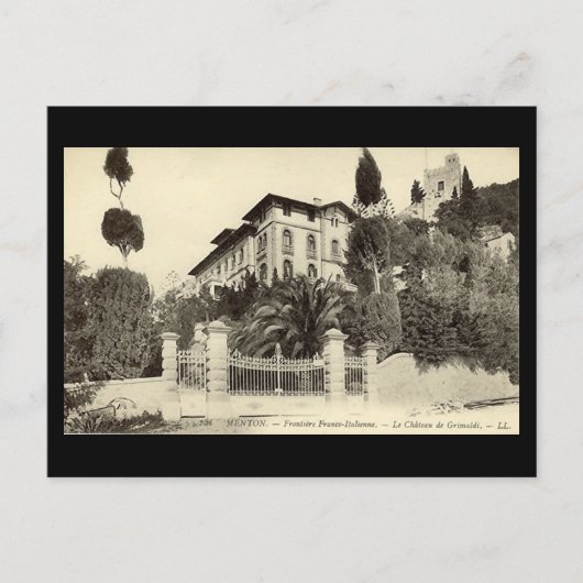旧フランスのポストカード - メントン ポストカード (正面)