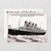 旧フランスの葉書 – Le "Titanic" ポストカード (正面/裏面)