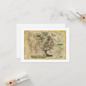 旧ブリティッシュ・アメリカ極熊のコンパスの地図を探索 カード (正面/裏面インサイチュ)