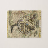 旧ブリティッシュ・アメリカ極熊のコンパスの地図を探索 ジグソーパズル (横)