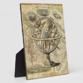 旧ブリティッシュ・アメリカ極熊のコンパスの地図を探索 フォトプラーク (側面)