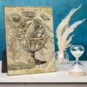 旧ブリティッシュ・アメリカ極熊のコンパスの地図を探索 フォトプラーク (側面)