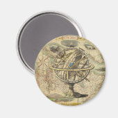 旧ブリティッシュ・アメリカ極熊のコンパスの地図を探索 マグネット (正面/裏面)