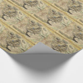 旧ブリティッシュ・アメリカ極熊のコンパスの地図を探索 ラッピングペーパー (角)