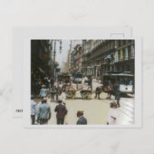 旧ブロードウェイ通りシーン1904ニューヨーク ポストカード (正面/裏面)