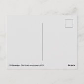 旧ブロードウェイ通りシーン1904ニューヨーク ポストカード (裏面)