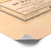 旧プラハの地図(1925年) ポスター (角)