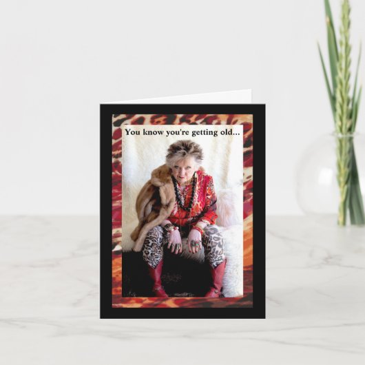 旧ペニーユーモアのある誕生日 カード (正面)