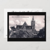 旧ポストカード、グダンスク/ダンツィヒ、ポーランド ポストカード (正面/裏面)